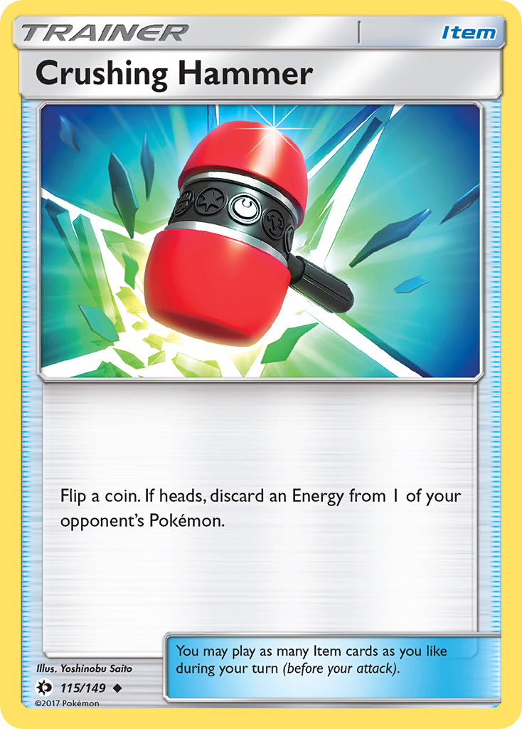 Crushing Hammer (115/149) [Sun & Moon: Base Set] Reverse Holofoil