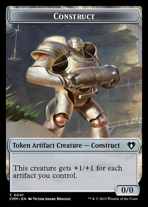 Servo // Construct (0041) Double-Sided Token [Commander Masters Tokens] Foil