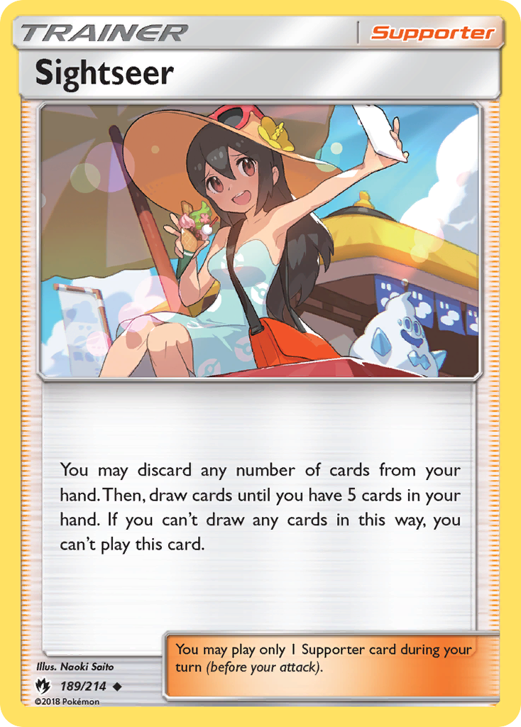 Sightseer (189/214) [Sun & Moon: Lost Thunder] Reverse Holofoil