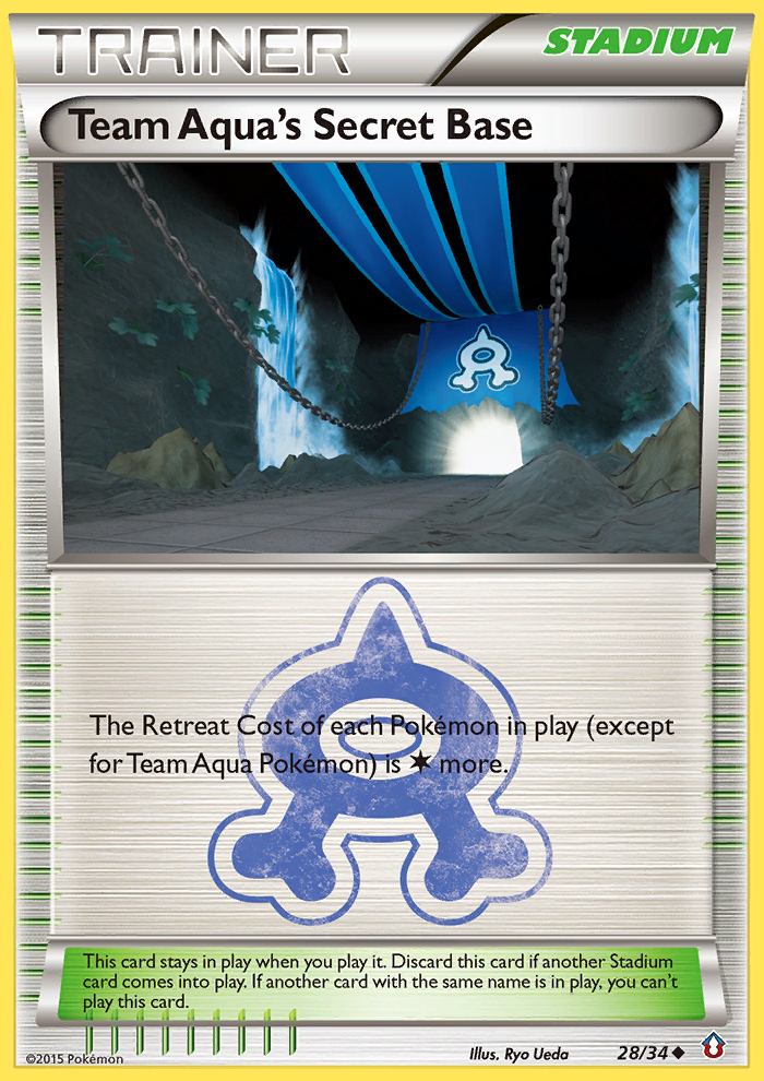 Team Aqua's Secret Base (28/34) [XY: Double Crisis] Reverse Holofoil