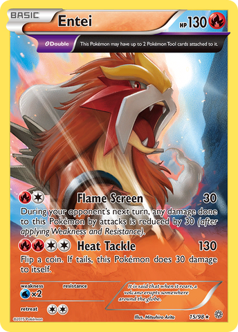 Entei (15/98) [XY: Ancient Origins] Reverse Holofoil