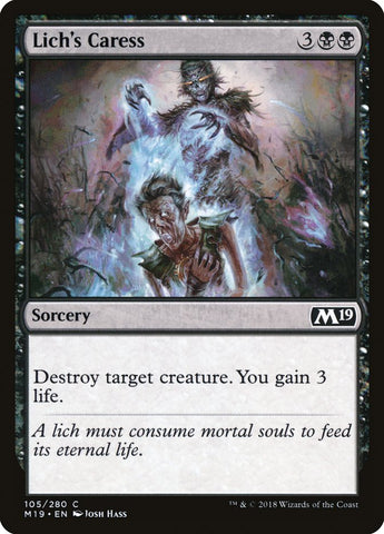 Lich's Caress [Core Set 2019] Foil