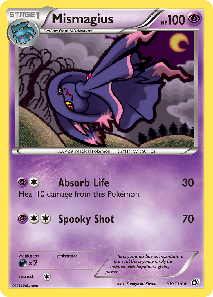 Mismagius (58/113) [Black & White: Legendary Treasures] Reverse Holofoil