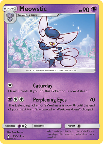 Meowstic (80/214) [Sun & Moon: Unbroken Bonds] Reverse Holofoil