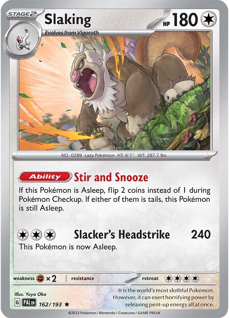 Slaking (162/193) [Scarlet & Violet: Paldea Evolved] Reverse Holofoil