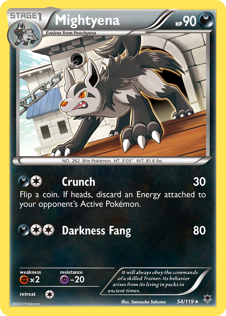 Mightyena (54/119) [XY: Phantom Forces] Reverse Holofoil