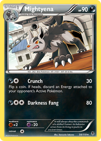 Mightyena (54/119) [XY: Phantom Forces] Reverse Holofoil