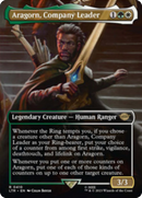 Aragorn, Company Leader (Borderless Alternate Art) [The Lord of the Rings: Tales of Middle-Earth] Foil