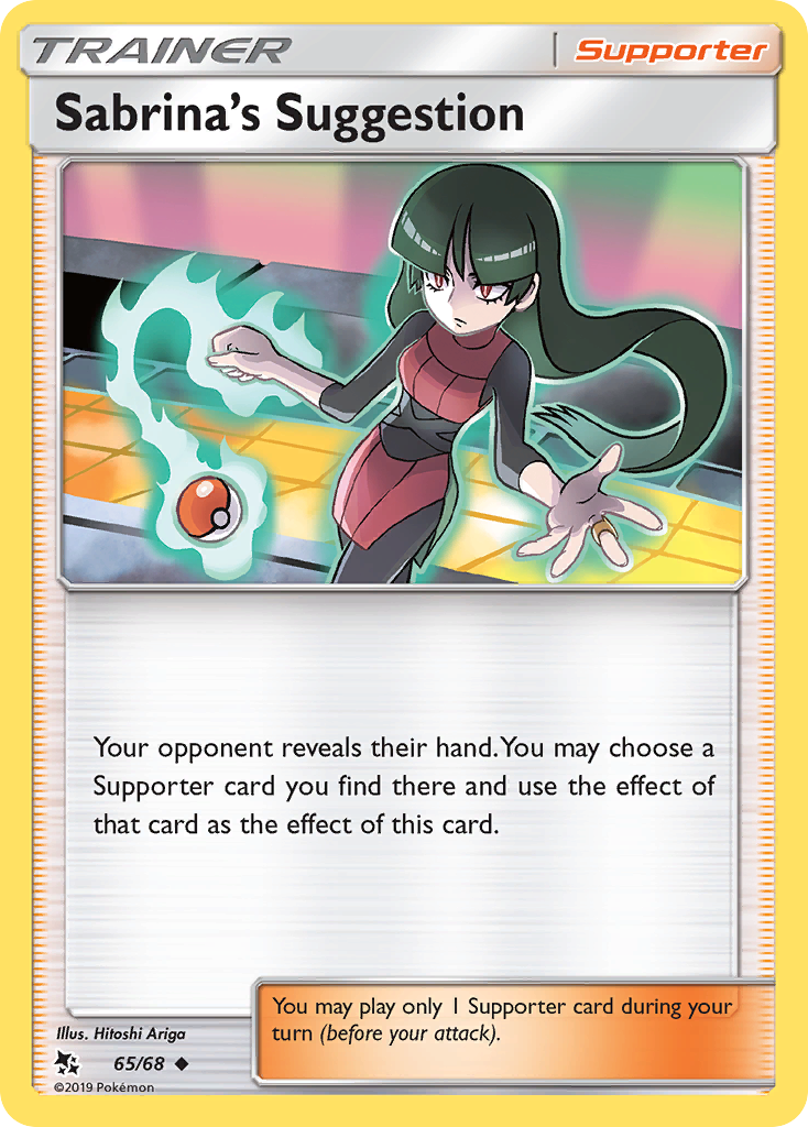 Sabrina's Suggestion (65/68) [Sun & Moon: Hidden Fates] Reverse Holofoil
