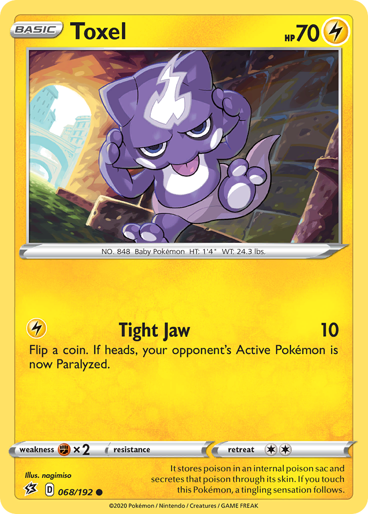 Toxel (068/192) [Sword & Shield: Rebel Clash] Reverse Holofoil