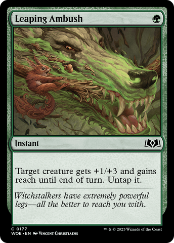 Leaping Ambush [Wilds of Eldraine] Foil