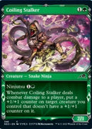 Coiling Stalker (Showcase Ninja) [Kamigawa: Neon Dynasty] Foil