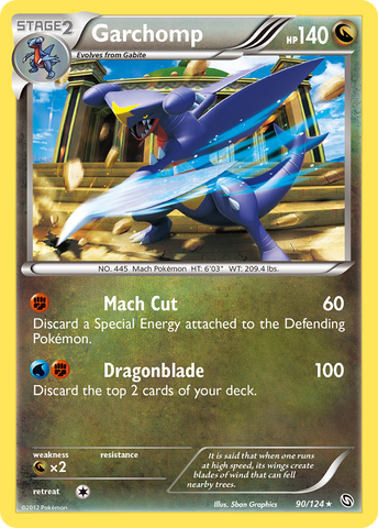 Garchomp (90/124) [Black & White: Dragons Exalted] Reverse Holofoil