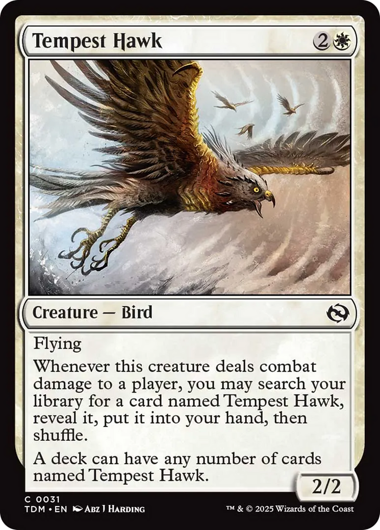 Tempest Hawk [Tarkir: Dragonstorm] Foil