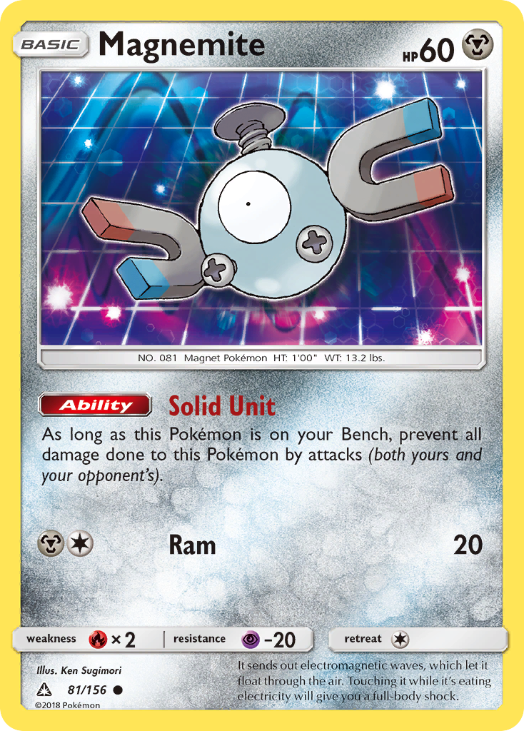 Magnemite (81/156) [Sun & Moon: Ultra Prism] Reverse Holofoil