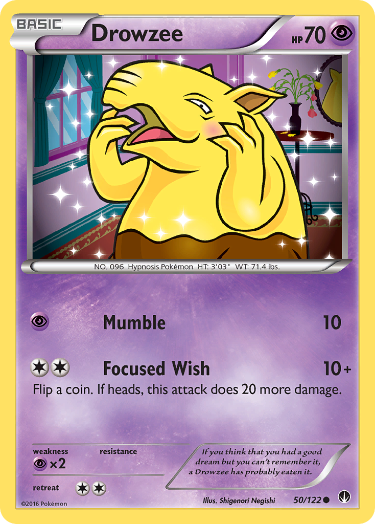 Drowzee (50/122) [XY: BREAKpoint] Reverse Holofoil