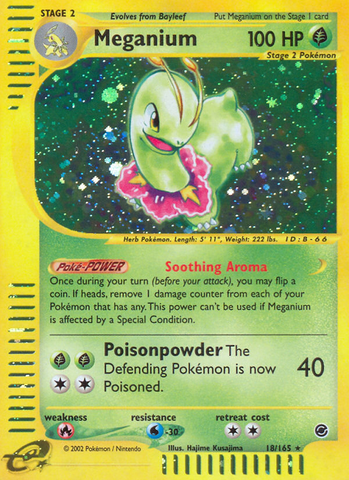 Meganium (18/165) [Expedition: Base Set] Reverse Holofoil