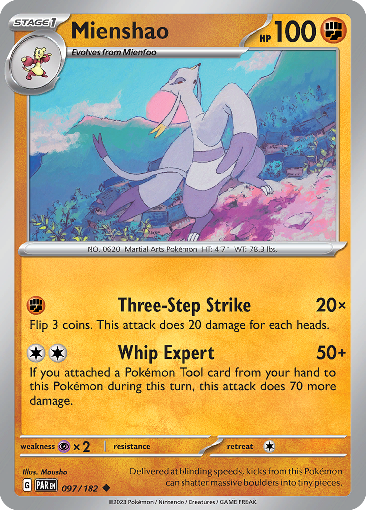 Mienshao (097/182) [Scarlet & Violet: Paradox Rift] Reverse Holofoil