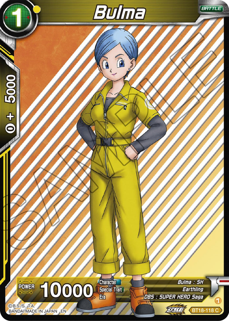 Bulma (BT18-118) [Dawn of the Z-Legends] Parallel Foil