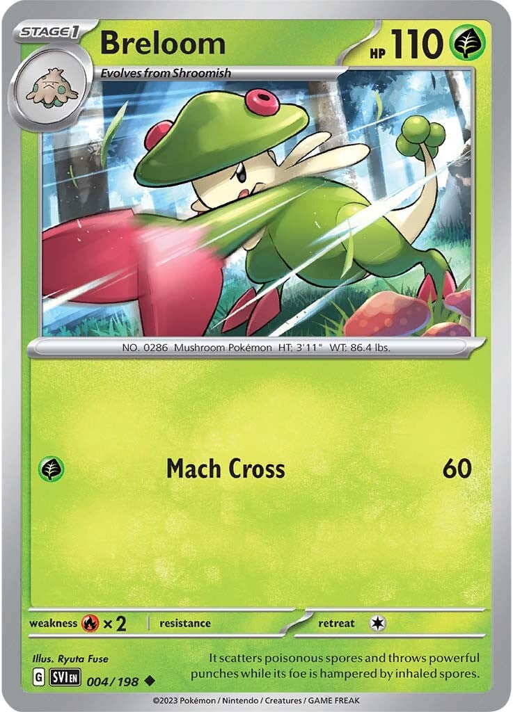 Breloom (004/198) [Scarlet & Violet: Base Set] Reverse Holofoil