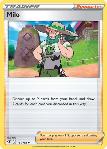 Milo (161/192) [Sword & Shield: Rebel Clash] Reverse Holofoil
