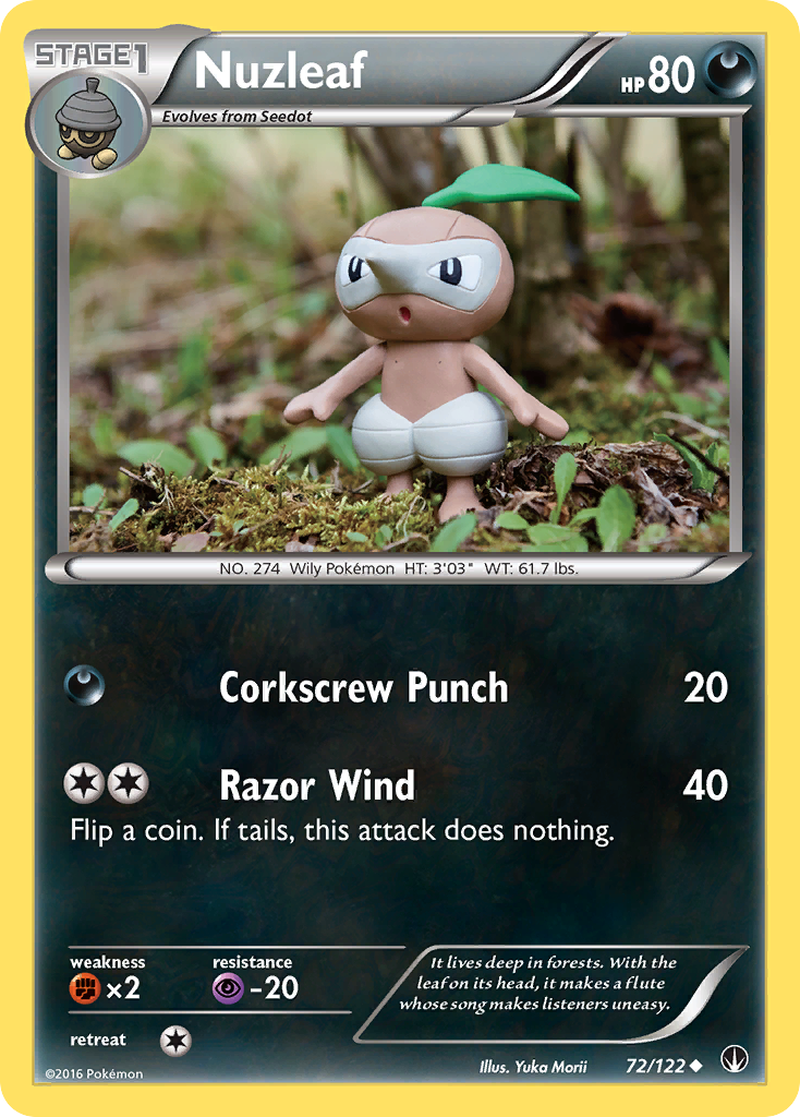 Nuzleaf (72/122) [XY: BREAKpoint] Reverse Holofoil