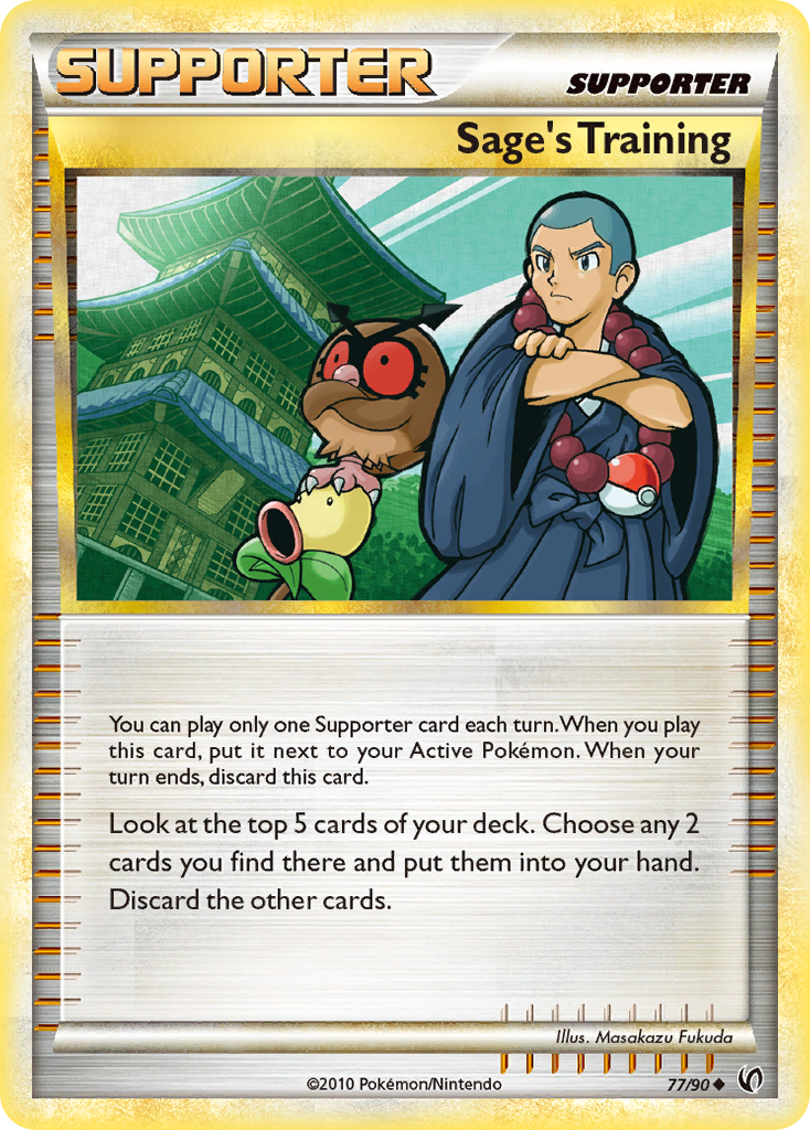 Sage's Training (77/90) [HeartGold & SoulSilver: Undaunted] Reverse Holofoil