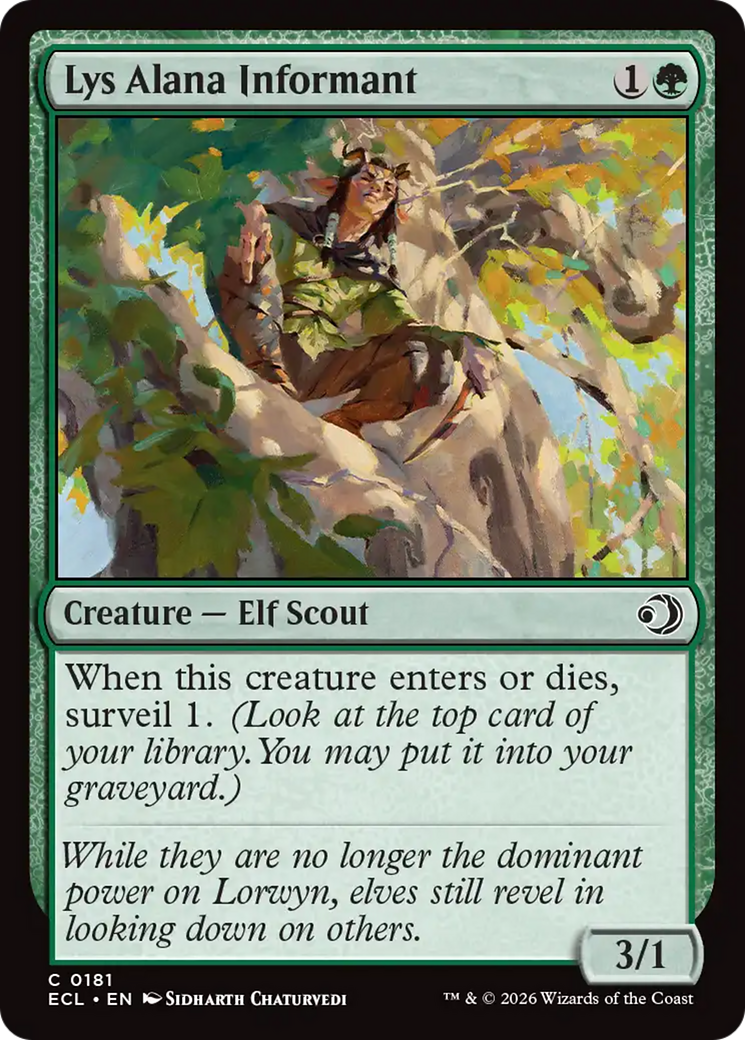 Lys Alana Informant [Lorwyn Eclipsed] Foil