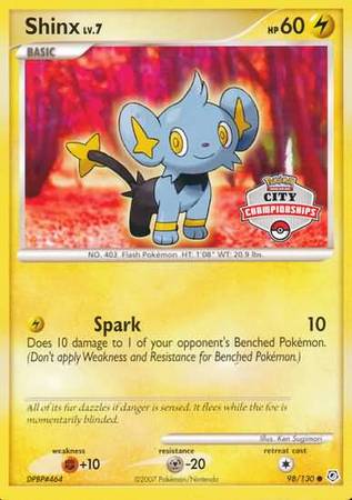 Shinx (98/130) (City Championships Promo) [Nintendo: Black Star Promos] Holofoil