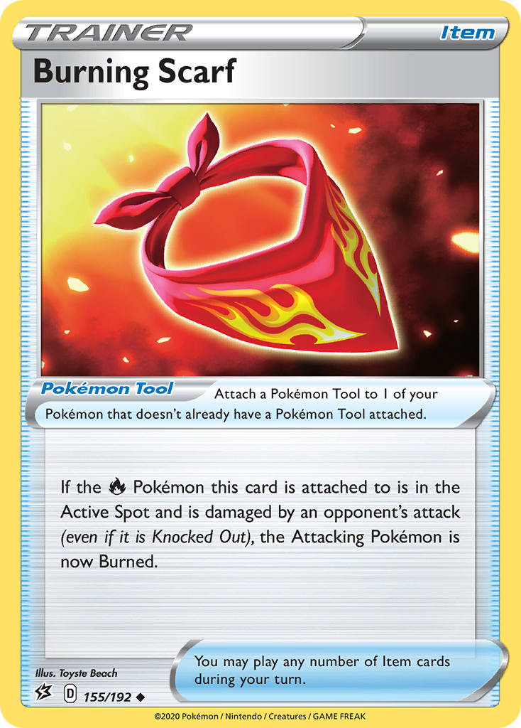 Burning Scarf (155/192) [Sword & Shield: Rebel Clash] Reverse Holofoil