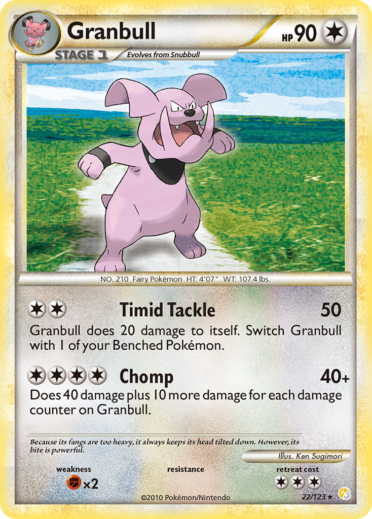 Granbull (22/123) [HeartGold & SoulSilver: Base Set] Reverse Holofoil