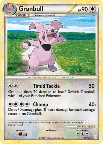 Granbull (22/123) [HeartGold & SoulSilver: Base Set] Reverse Holofoil
