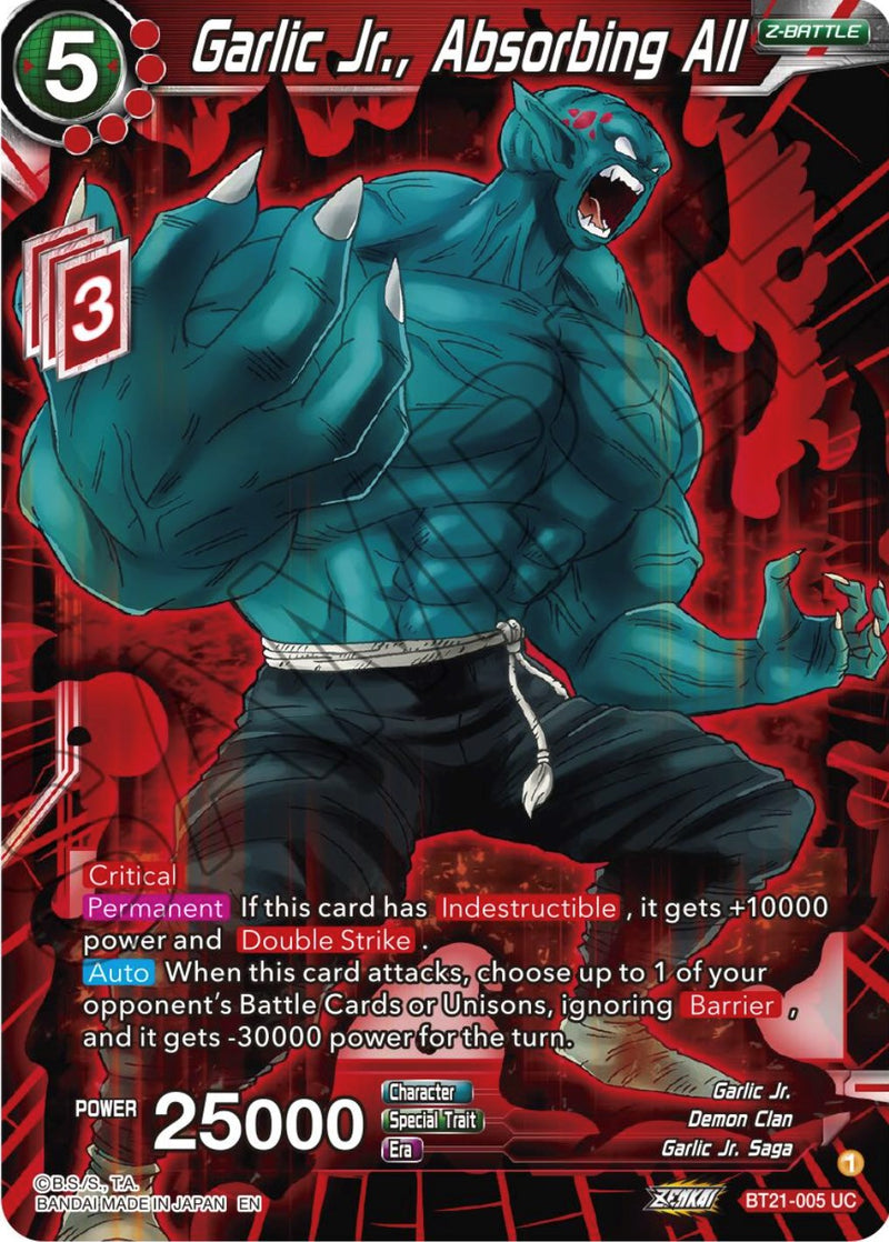 Garlic Jr., Absorbing All (BT21-005) [Wild Resurgence] Parallel Foil