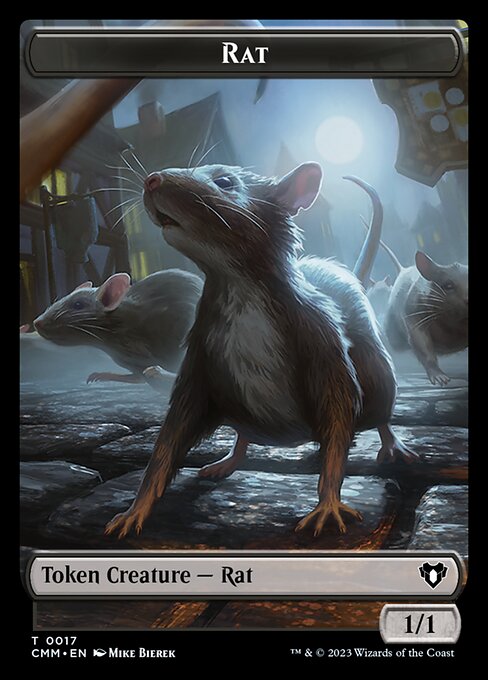 City's Blessing // Rat Double-Sided Token [Commander Masters Tokens] Foil