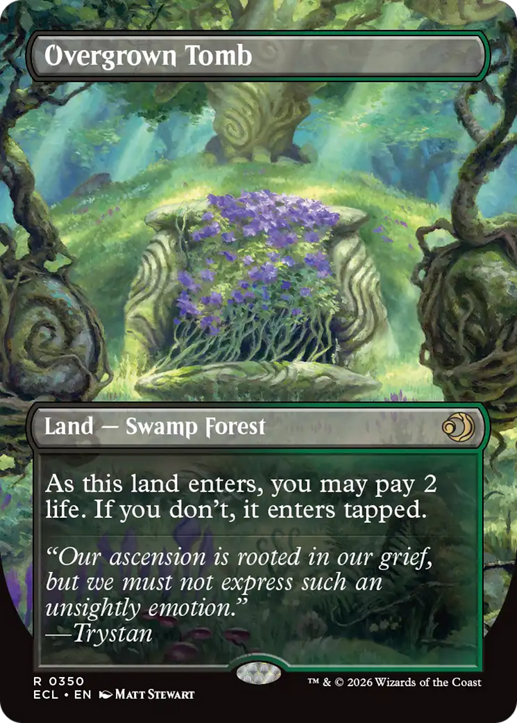 Overgrown Tomb (Borderless) [Lorwyn Eclipsed] Foil