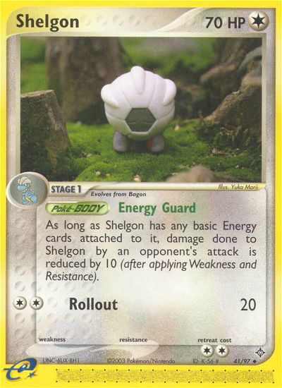 Shelgon (41/97) [EX: Dragon] Reverse Holofoil