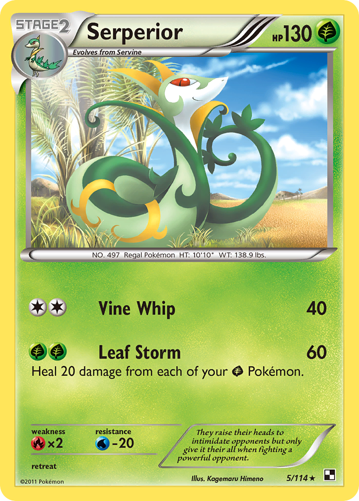 Serperior (5/114) [Black & White: Base Set] Reverse Holofoil
