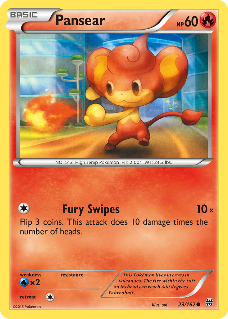 Pansear (23/162) [XY: BREAKthrough] Reverse Holofoil