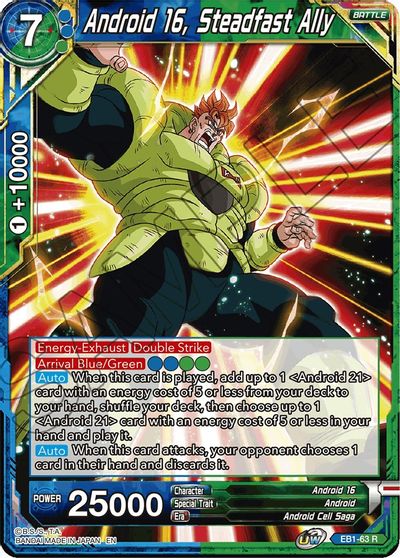 Android 16, Steadfast Ally (EB1-63) [Battle Evolution Booster] Parallel Foil