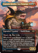 Captain Howler, Sea Scourge (Borderless) [Aetherdrift] Foil