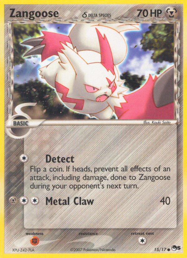 Zangoose (15/17) (Delta Species) [POP Series 5] Holofoil
