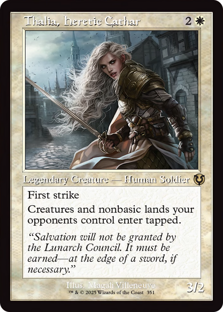 Thalia, Heretic Cathar (Retro Frame) [Innistrad Remastered] Foil