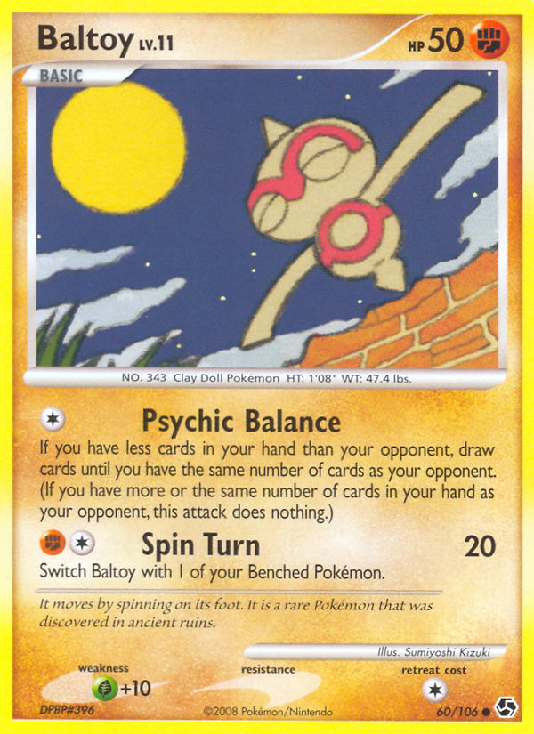 Baltoy (60/106) [Diamond & Pearl: Great Encounters] Reverse Holofoil
