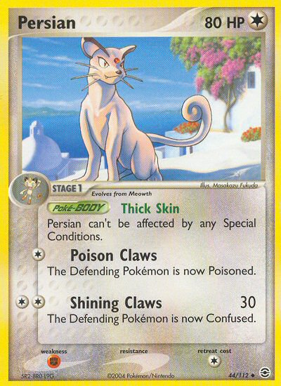 Persian (44/112) [EX: FireRed & LeafGreen] Reverse Holofoil