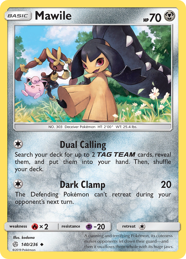 Mawile (140/236) [Sun & Moon: Cosmic Eclipse] Reverse Holofoil