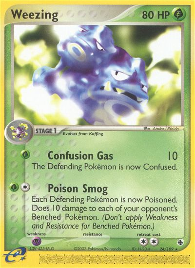 Weezing (24/109) [EX: Ruby & Sapphire] Reverse Holofoil