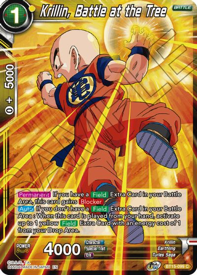 Krillin, Battle at the Tree (BT15-099) [Saiyan Showdown] Parallel Foil