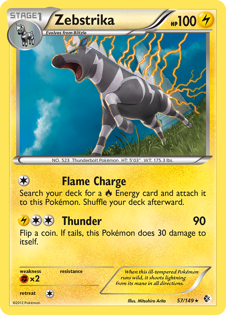 Zebstrika (57/149) [Black & White: Boundaries Crossed] Reverse Holofoil