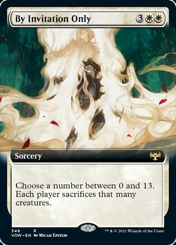 By Invitation Only (Extended Art) [Innistrad: Crimson Vow] Foil
