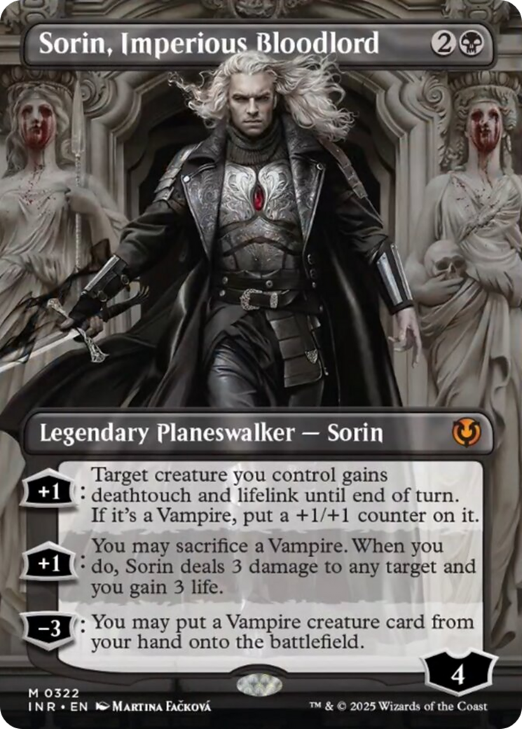 Sorin, Imperious Bloodlord (Borderless) [Innistrad Remastered] Foil